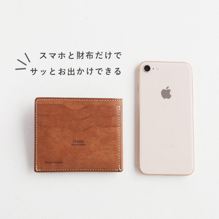 [4 colors] CRAMP Pueblo Leather Fragment Case Wallet [CR-608] Taito-ku, Tokyo Leather Wallet Leather Accessories Brand