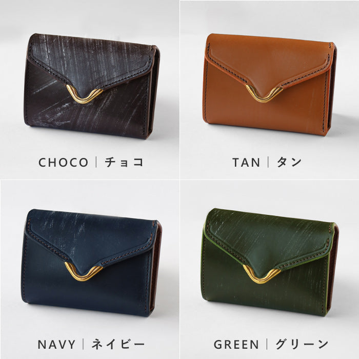 CRAMP (クランプ) UKブライドルレザー コンパクト 二つ折り財布 (小銭