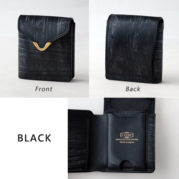 CRAMP (Cramp) UK Bridle Leather Trifold Wallet (with coin purse) Brass Hardware Men's &amp; Women's [CR-928] Leather Wallet &amp; Accessories Brand from Taito-ku, Tokyo