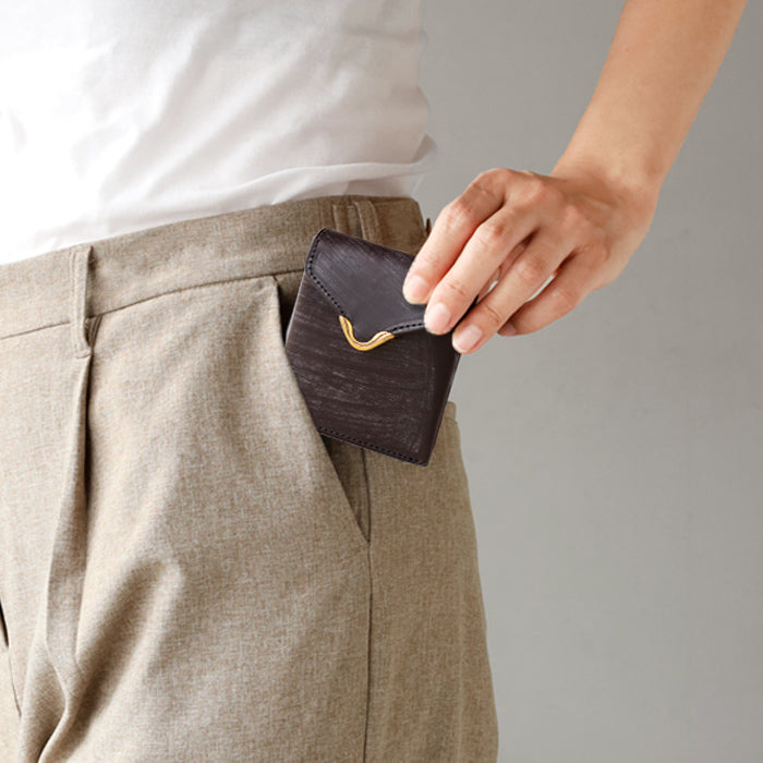 CRAMP (Cramp) UK Bridle Leather Trifold Wallet (with coin purse) Brass Hardware Men's &amp; Women's [CR-928] Leather Wallet &amp; Accessories Brand from Taito-ku, Tokyo