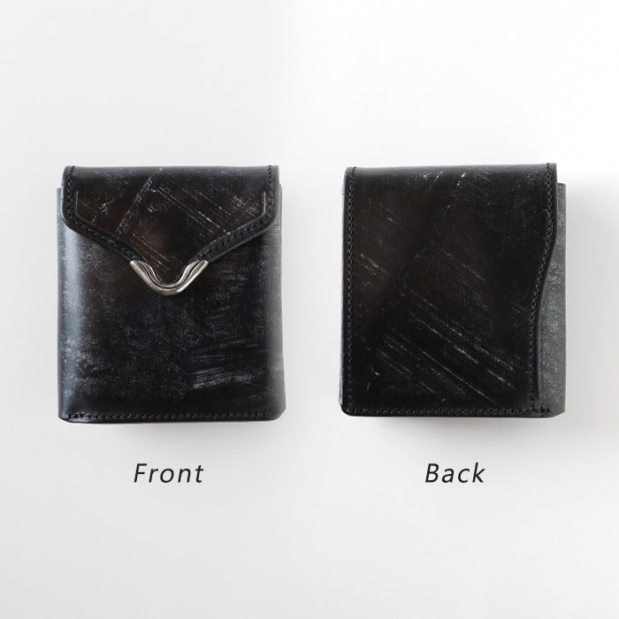 CRAMP Bridle Leather Garcon Bi-fold Wallet (with Coin Purse) Black [CR-928SP] Taito-ku, Tokyo Leather Wallets Leather Accessories 
