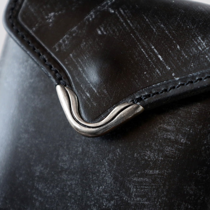 CRAMP Bridle Leather Garcon Bi-fold Wallet (with Coin Purse) Black [CR-928SP] Taito-ku, Tokyo Leather Wallets Leather Accessories 