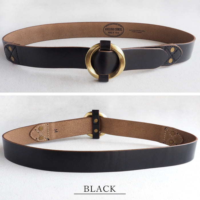 Dady Horween Aniline Chromexcel Leather Ring Belt Men's [DD1056] 