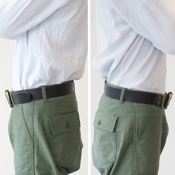 Dady Horween Aniline Chromexcel Leather Ring Belt Men's [DD1056] 