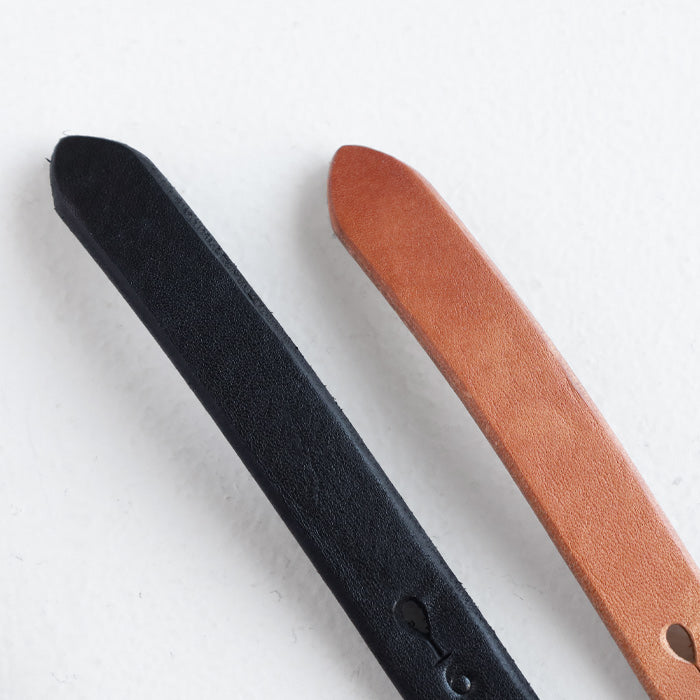 Dady Ben's Leather Long Narrow Belt 18mm Width Men's [DD1210] 