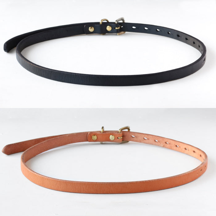 Dady Ben's Leather Long Narrow Belt 18mm Width Men's [DD1210] 