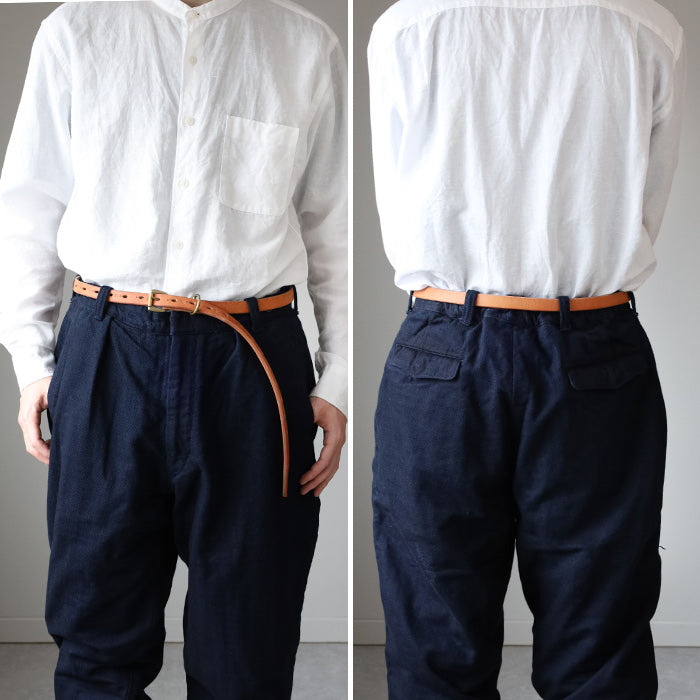 Dady Ben's Leather Long Narrow Belt 18mm Width Men's [DD1210] 