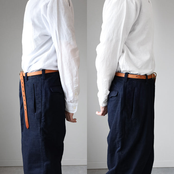 Dady Ben's Leather Long Narrow Belt 18mm Width Men's [DD1210] 