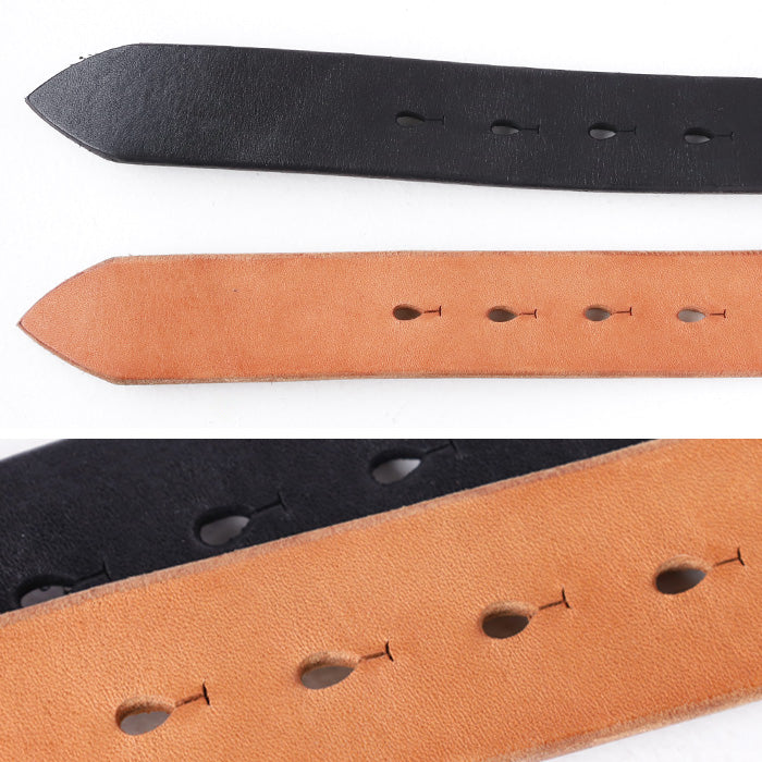 [10 sizes] Dady Bends Leather Standard Belt 40mm Width Cowhide Men's Genuine Leather Black Tanned Leather [DD1212] Taito-ku, Tokyo Belt Brand Founded in 1925