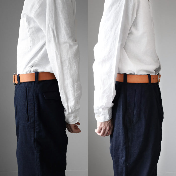 [10 sizes] Dady Bends Leather Standard Belt 40mm Width Cowhide Men's Genuine Leather Black Tanned Leather [DD1212] Taito-ku, Tokyo Belt Brand Founded in 1925