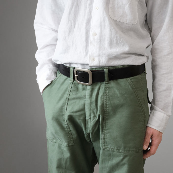 [10 sizes] Dady Bends Leather Standard Belt 40mm Width Cowhide Men's Genuine Leather Black Tanned Leather [DD1212] Taito-ku, Tokyo Belt Brand Founded in 1925