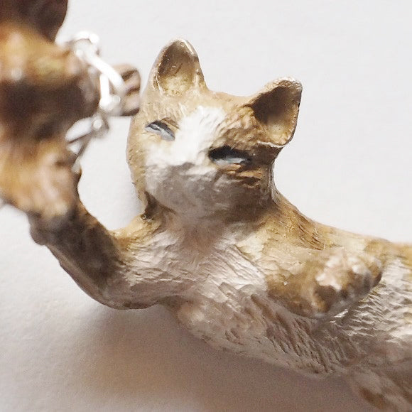 DECOvienya handmade accessories cat pendant silver [DE-109] 
