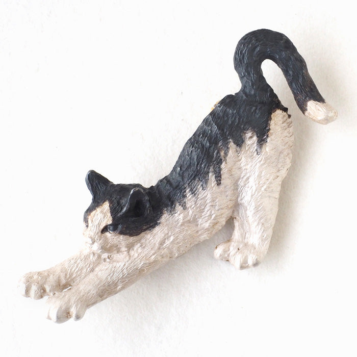 DECOvienya Handmade accessories stretch cat brooch silver [DE-126] 