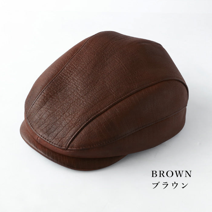 【3色】 革工房PARLEY（パーリィー） ハンチングハット ディアスキン 鹿革 メンズ [DS-20]