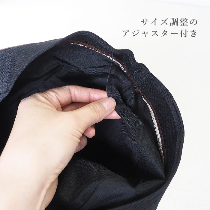 【3色】 革工房PARLEY（パーリィー） ハンチングハット ディアスキン 鹿革 メンズ [DS-20]