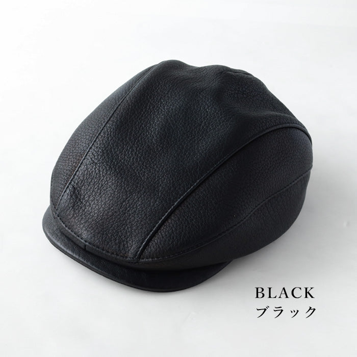 【3色】 革工房PARLEY（パーリィー） ハンチングハット ディアスキン 鹿革 メンズ [DS-20]