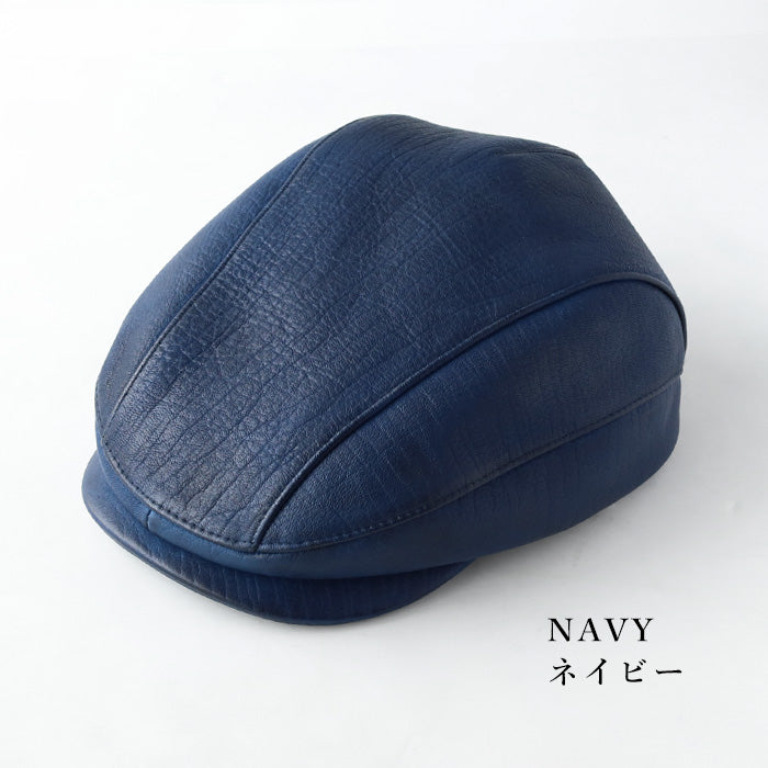 【3色】 革工房PARLEY（パーリィー） ハンチングハット ディアスキン 鹿革 メンズ [DS-20]