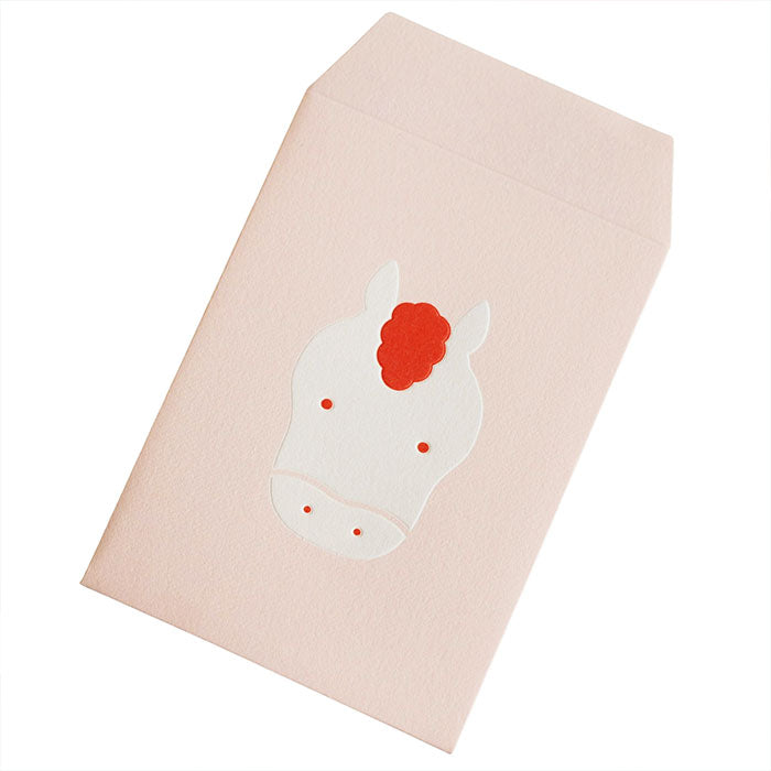 [3-Pack] Taisei Paper Products EMBOSS POCHI Horse [EMBOSSP-UMA] Paper Utensil Brand New Year's Gift Celebration Zodiac Cute Small Envelopes