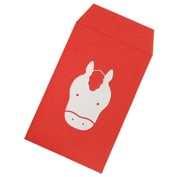 [3-Pack] Taisei Paper Products EMBOSS POCHI Horse [EMBOSSP-UMA] Paper Utensil Brand New Year's Gift Celebration Zodiac Cute Small Envelopes