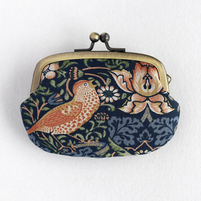 poussette Gamaguchi 2.9 inch "Strawberry thief" Gamaguchi author Daisuke Ogawa's gamaguchi coin purse coin case [g29230001]