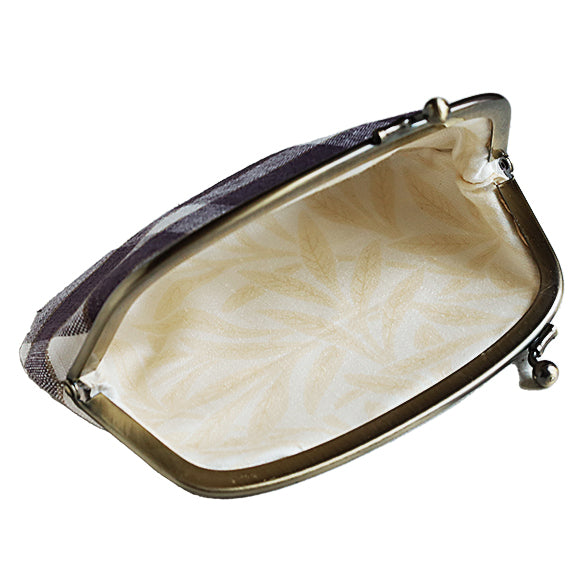 poussette Gamaguchi 4.5 inch “Rectangle Check Mulberry” [g45090011] 