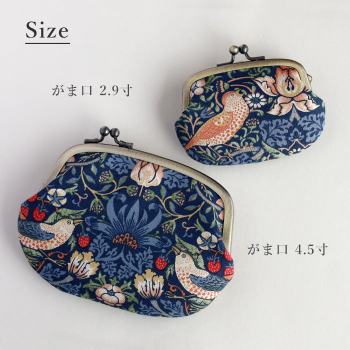 poussette Gamaguchi 2.9 inch "Strawberry thief" Gamaguchi author Daisuke Ogawa's gamaguchi coin purse coin case [g29230001]