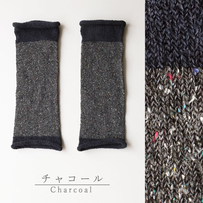 hasegawa（ハセガワ）長谷川商店 エコシルク 手首ウォーマー 2TONE COLOR レディース [GL0927] 長谷川商店 愛知県 一宮市 シルク ブランド手袋 ハンドケア 防寒 保湿