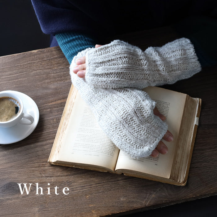 Hasegawa Silk Rib Arm Warmers for Women [GL0954] Gloves, Hand Warmers, Cold Protection, Moisturizing