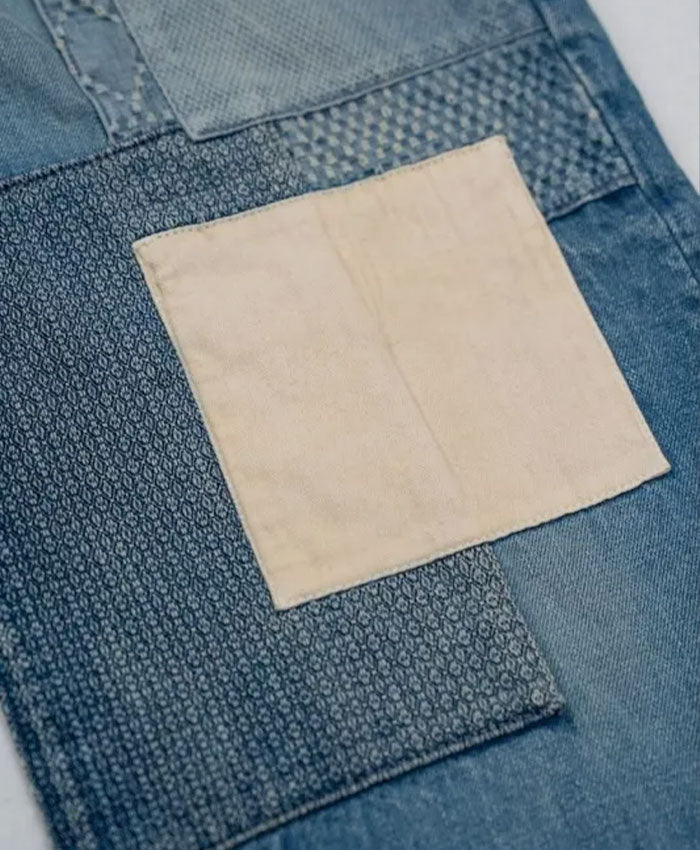 graphzero 13oz Remake Heritage Jeans Patchwork Indigo Used Wash [GZ-13HRJ-PW] Okayama Kurashiki Kojima Jeans Denim Brand