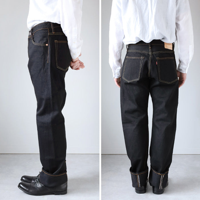 graphzero 15oz slim straight jeans black [GZ-15SLST-BK]