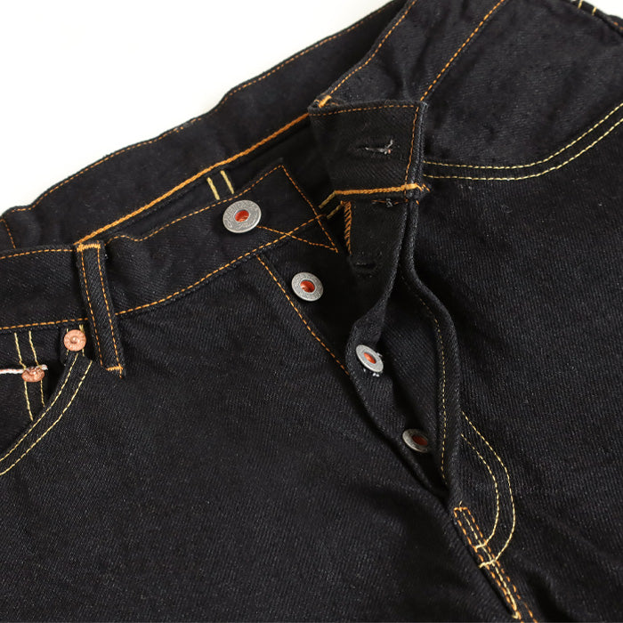 graphzero 15oz slim straight jeans black [GZ-15SLST-BK]