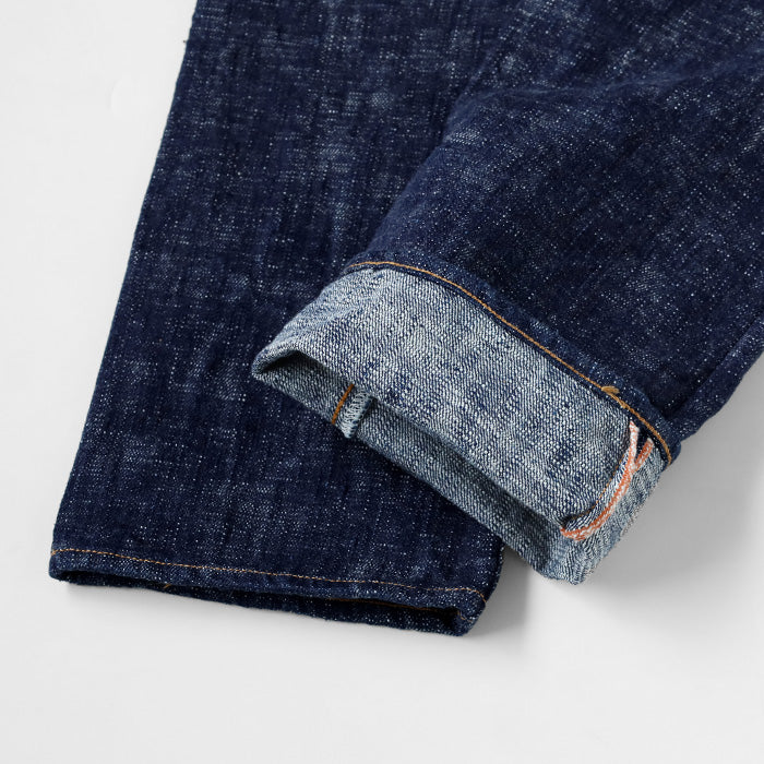 graphzero Yarn-dyed Slim Straight Jeans 15oz Indigo one-washed [GZ