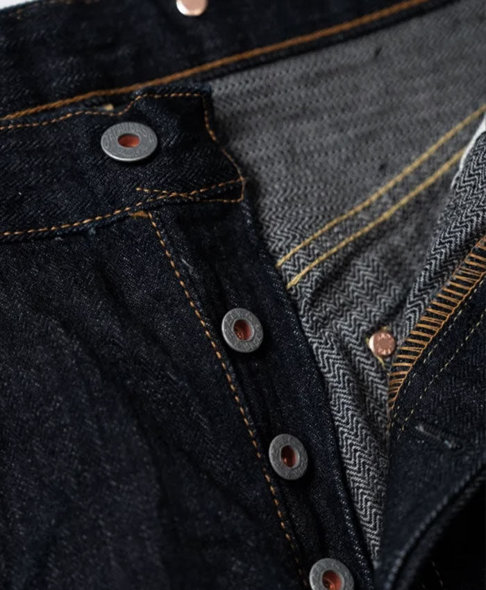 graphzero(グラフゼロ) 16oz セルビッチデニム ルーズストレートジーンズ ヘリンボーン ワンウォッシュ [GZ-16LST-03HB] 岡山 倉敷 児島 ジーンズ デニム ブランド