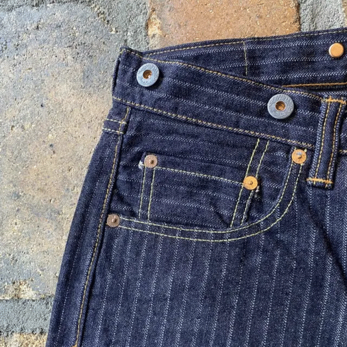 graphzero（グラフゼロ） 16オンスセルビッチ 針抜きヘリンボン ルーズストレートジーンズ ワンウォッシュ メンズ [GZ-16LST-03-HHB-OW]