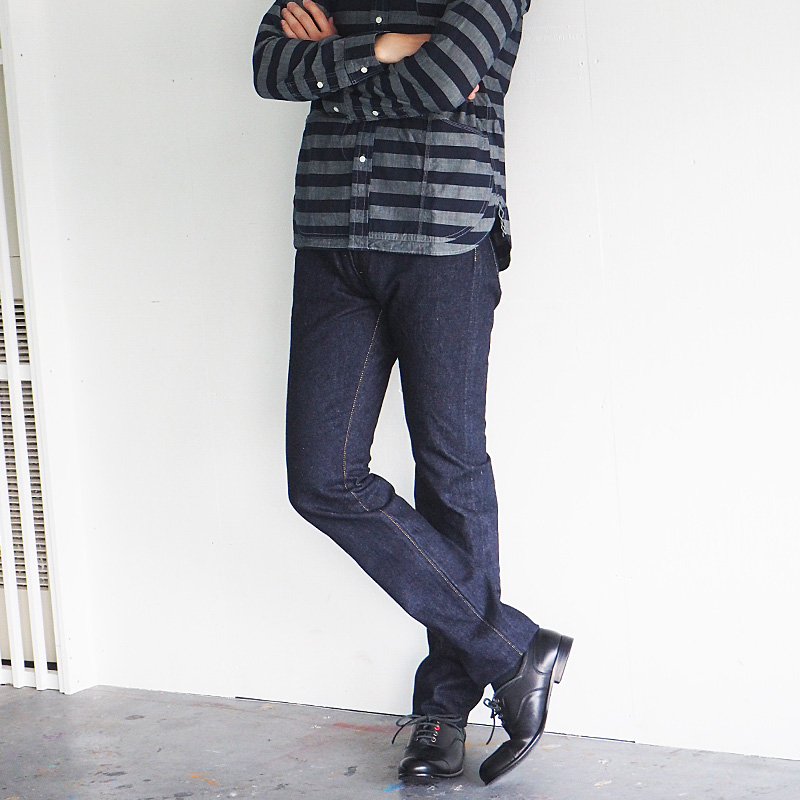 graphzero (graph zero) 16oz selvedge right twill slim jeans one wash men's [GZ-16SL-02-R] 