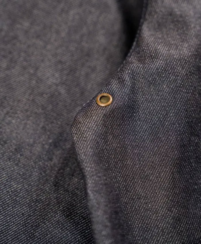 コーティングデニムジャケット ASTRAET＞コーティング ジップ デニムジャケット UNISEX