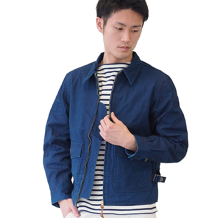 graphzero (グラフゼロ) A-2 エアフォースジャケット インディゴ 11号帆布 メンズ レディース 男女兼用 [GZ-AFA2-0212-ID]