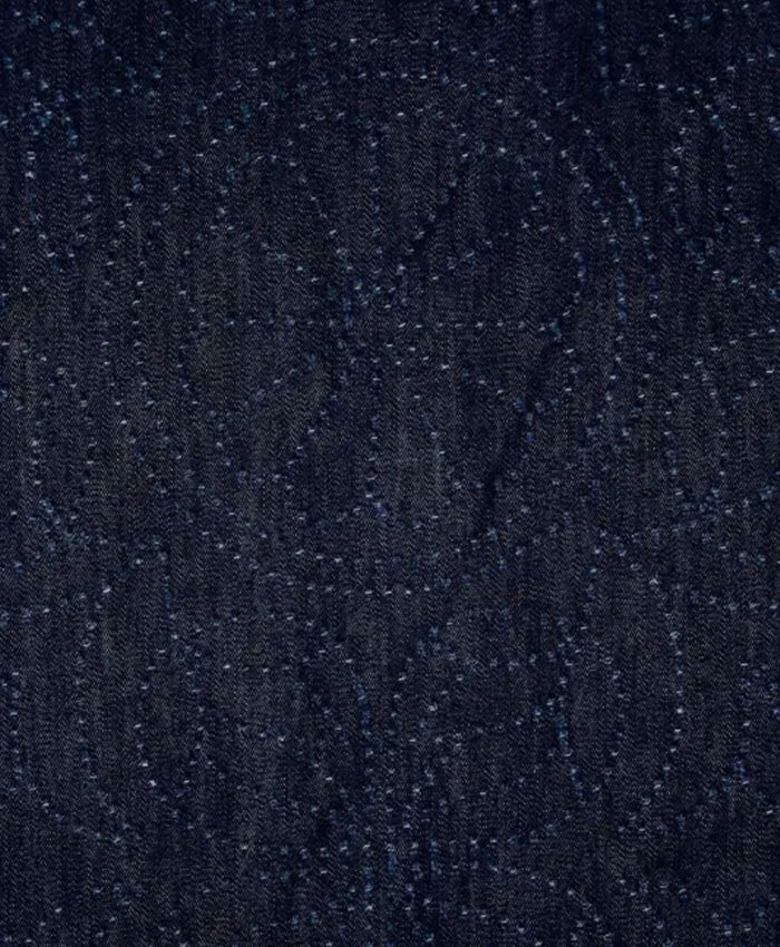graphzero Aloha Shirt Short Sleeve Floral Pattern Waracut Embroidery 8oz Denim Indigo One Wash [GZ-AROHA-LF] Okayama Kurashiki Kojima Jeans Denim Brand