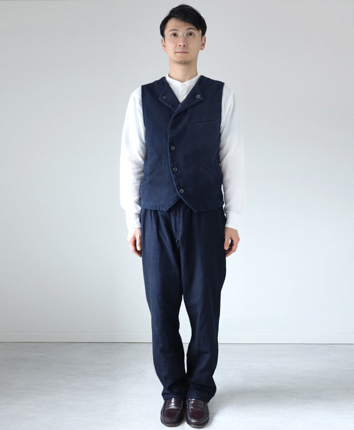 graphzero(グラフゼロ) アビエーターワークベスト インディゴ メンズ レディース 男女兼用 [GZ-AWV-3012]