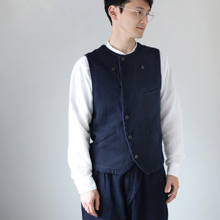 graphzero(グラフゼロ) アビエーターワークベスト インディゴ メンズ レディース 男女兼用 [GZ-AWV-3012]