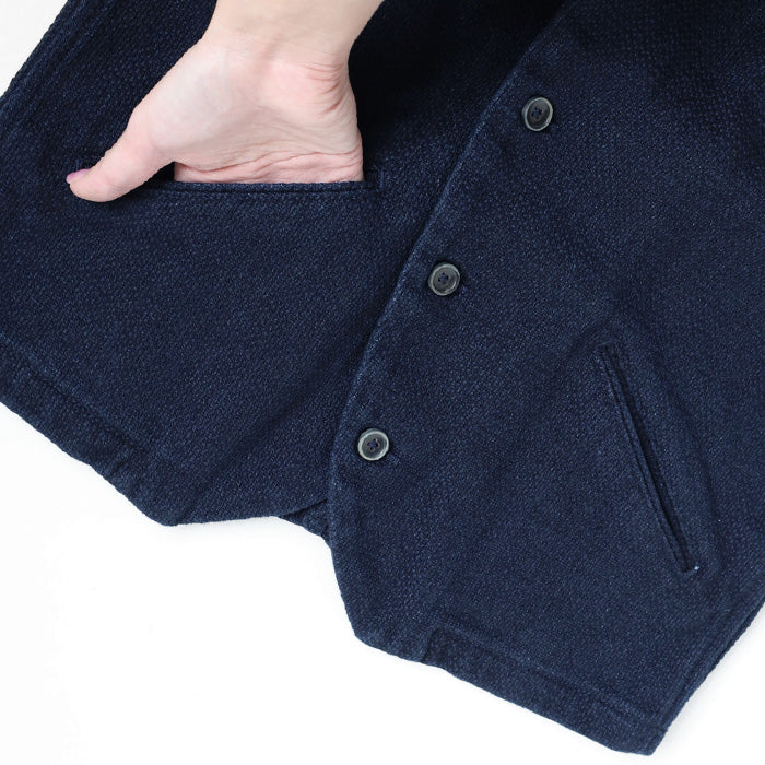 graphzero(グラフゼロ) アビエーターワークベスト インディゴ メンズ レディース 男女兼用 [GZ-AWV-3012]