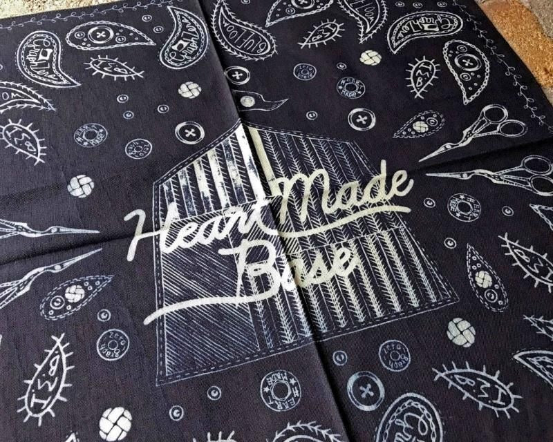 graphzero Bandana Zimbabwe Cotton Indigo [GZ-BA] Okayama Kurashiki Kojima Denim Brand