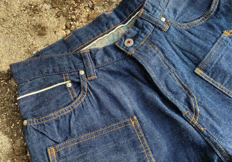 graphzero(グラフゼロ)  ダブルニーショーツ 10ozセルビッチデニム ショートパンツ デニム メンズ [GZ-DKSP-0406]