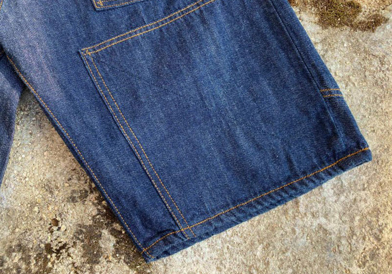 graphzero(グラフゼロ)  ダブルニーショーツ 10ozセルビッチデニム ショートパンツ デニム メンズ [GZ-DKSP-0406]