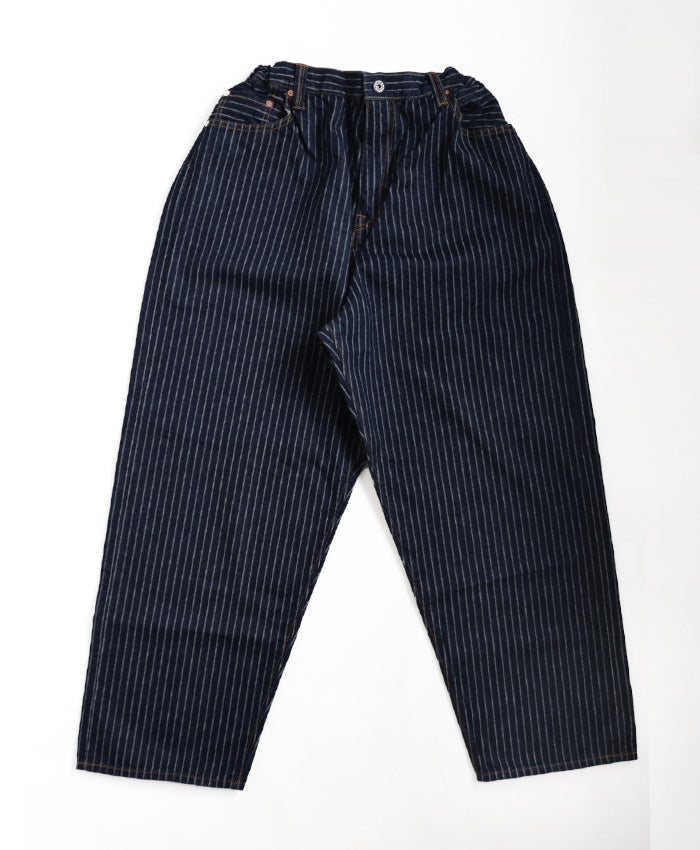 graphzero Easy 5-Pocket Pants 11oz Selvedge Denim Indigo Pin Stripe One Wash Men's Women's Unisex [GZ-E5PK-0604-CST] Okayama Kurashiki Kojima Jeans Denim Brand