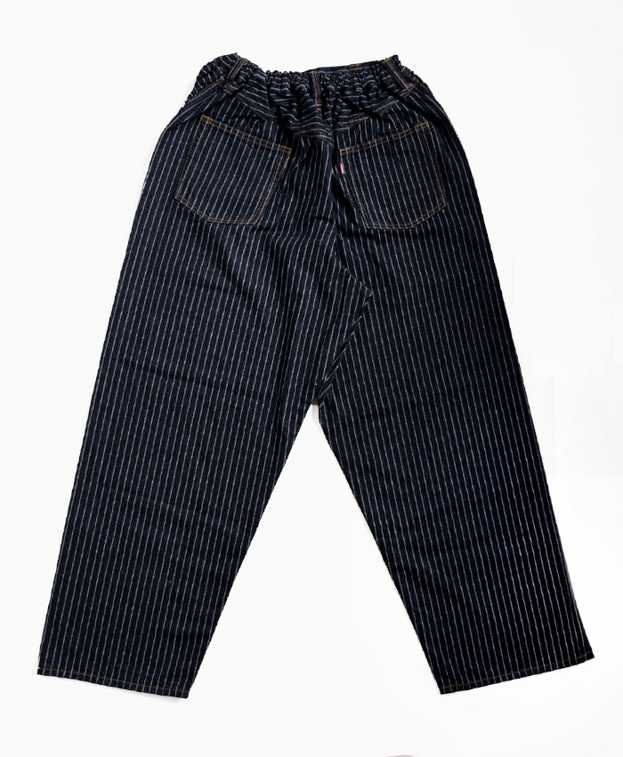 graphzero Easy 5-Pocket Pants 11oz Selvedge Denim Indigo Pin Stripe One Wash Men's Women's Unisex [GZ-E5PK-0604-CST] Okayama Kurashiki Kojima Jeans Denim Brand