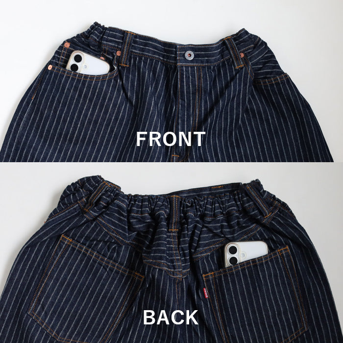 graphzero Easy 5-Pocket Pants 11oz Selvedge Denim Indigo Pin Stripe One Wash Men's Women's Unisex [GZ-E5PK-0604-CST] Okayama Kurashiki Kojima Jeans Denim Brand
