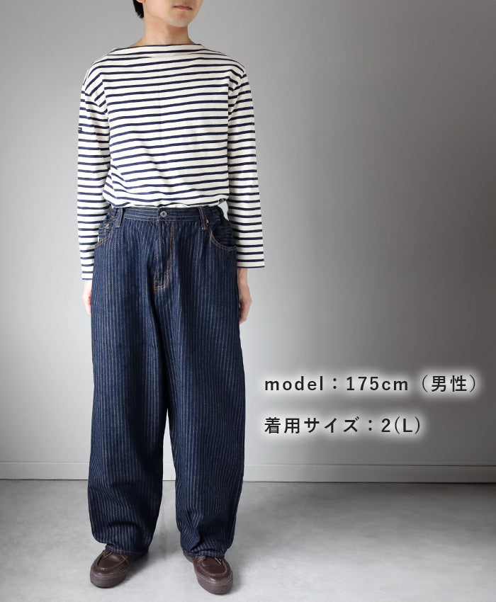 graphzero Easy 5-pocket pants, 12oz selvedge denim indigo needle-punched herringbone one-wash for men and women unisex [GZ-E5PK-0604-CST] Okayama Kurashiki Kojima Jeans Denim Brand