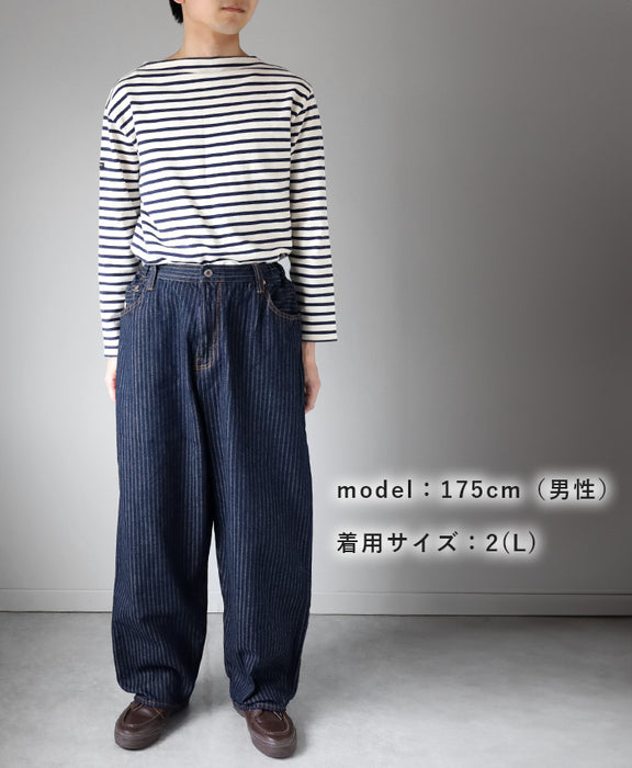 graphzero(グラフゼロ) イージー5ポケットパンツ 12oz セルビッチデニム インディゴ 針抜きヘリンボーン ワンウォッシュ メンズ レディース 男女兼用 [GZ-E5PK-0604-CST] 岡山 倉敷 児島 ジーンズ デニム ブランド