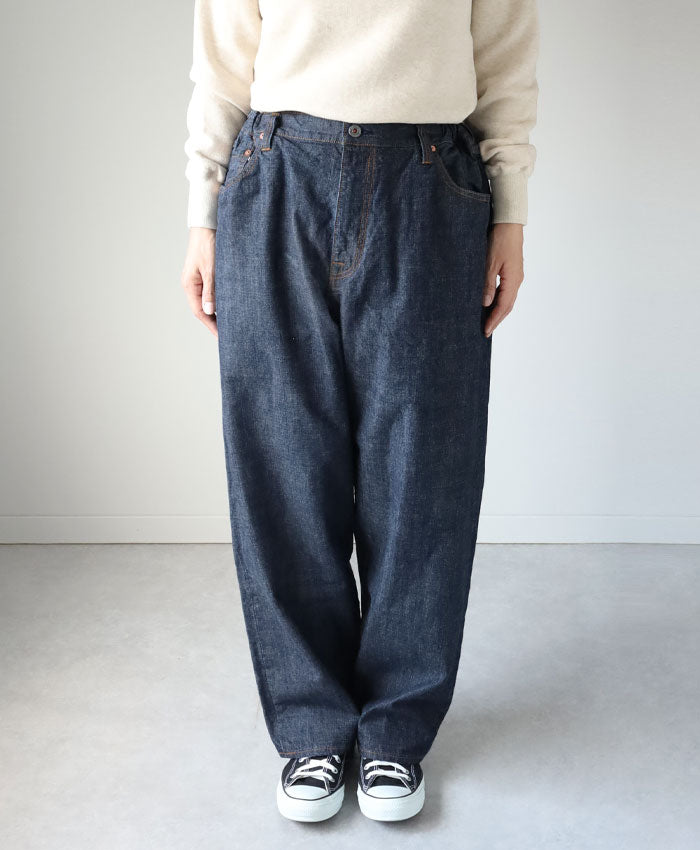 graphzero(グラフゼロ) イージー5ポケットパンツ 10oz セルビッチデニム インディゴ シャンブレー ワンウォッシュ メンズ レディース 男女兼用 [GZ-E5PK-0604-CMB]